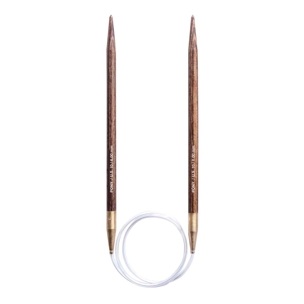 Pony Perfect Circular Knitting Needles 60cm 6mm - Single Piece