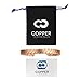 Copper Compression Twisted Copper Bracelet for Arthritis - 99.9% Pure Copper Magnetic Therapy 12 Magnet Bangle Bracelet for Men + Women. Therapeutic Bracelets for Carpal Tunnel, RSI, Joint Pain, Golf