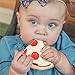 Little Toader Teething Toys - Soft Silicone Food Shaped BPA Free Teethers (Pizza)