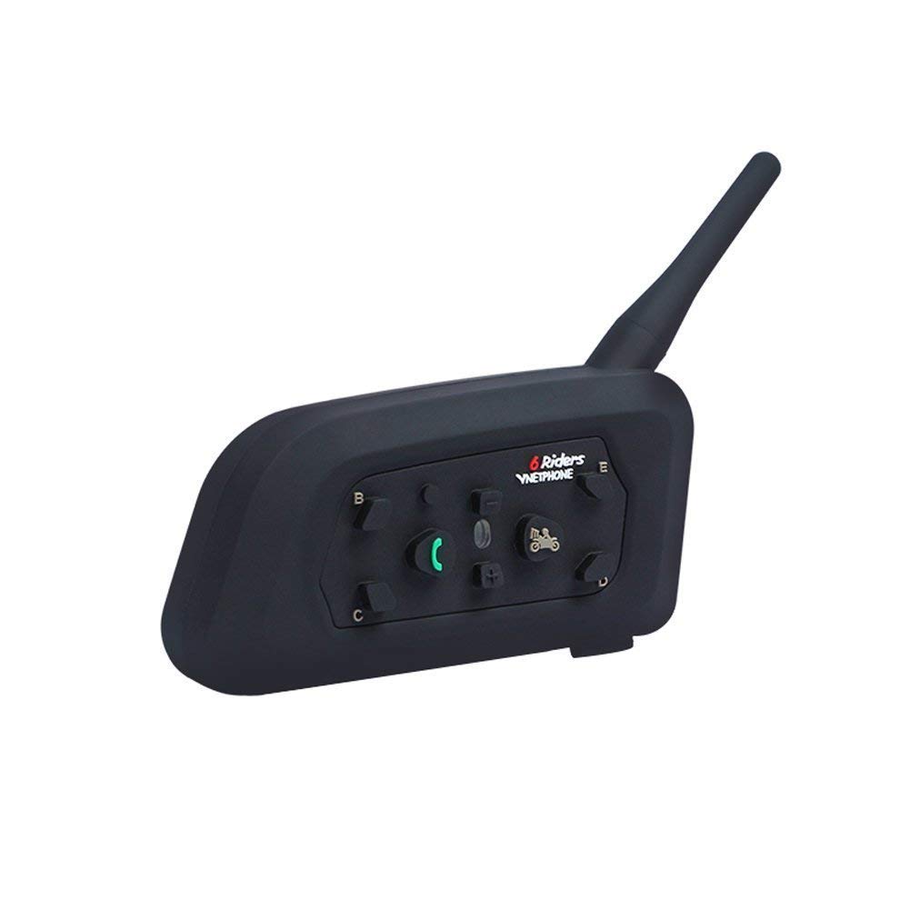 V6 BT Motorcycle Intercom Helmet Bluetooth Headset 1200M Wireless Bluetooth Communication System (V6 *1)