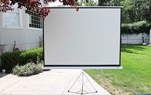 FOSSA 100 Inch Outdoor/Indoor Adjustable Portable Projector Screen with Stand | 4:3 Resolution