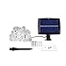 String Lights Solar Power 20 Feet with 30 LED Crystal Ball Super Bright Waterproof Indoor Outdoor for Christmas Garden Home Party Wedding Holiday Decorations(Cool White)