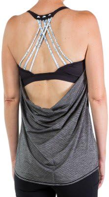 Workout Yoga Top with Open Back and Built in Bra by Torch Athletics (Small)