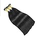 100S Stick I- Tip Hair Extensions Remy Human Hair Extensions Black Straight 50g (18 Inch, 1 Jet Black)