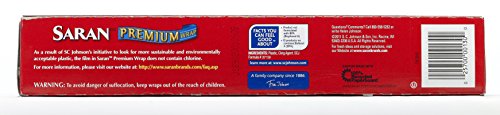 SARAN PREMIUM PLASTIC WRAP, 100 SQ FT
