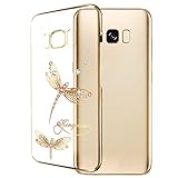 Galaxy S8 Case Bling Diamond Crystals from Swarovski Element Hard PC Transparent Sparkly Cover for Samsung Galaxy S8 5.8 Inch