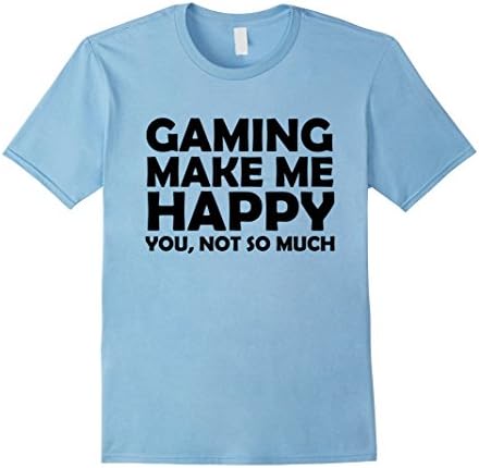 Mens Gifts for Dad - Gamer Gifts for Gamers - Gaming Makes Me Hap 3XL Baby Blue