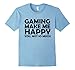 Mens Gifts for Dad - Gamer Gifts for Gamers - Gaming Makes Me Hap XL Baby Blue