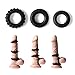 HomySnug Penis Ring Set - 4 Pack Sex Toy Stretchy Cock Erection Ring Set for Longer Lasting Orgasm