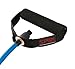 SPRI Deluxe Xertube Resistance Band Exercise Cords with Foam Padded Handles, Blue, Heavy