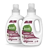 Seventh Generation Concentrated Laundry Detergent, Geranium Blossom & Vanilla, 40 oz, Pack of 2 (106 Loads)