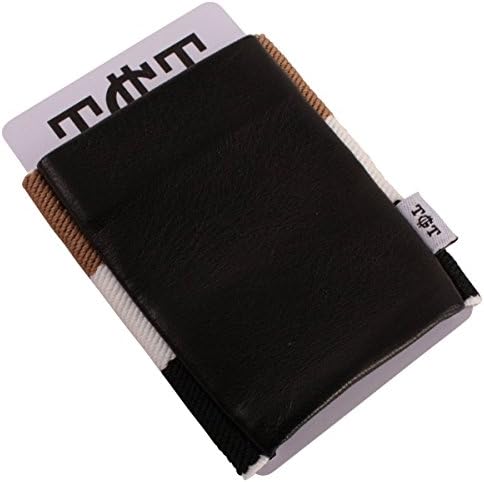 Brown/White/Black Elastic 2.0 Card Holder by TGT Tight Wallets