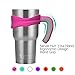 EVERIE 30 Oz Tumbler Handle Compatible with YETI Tumblers (30 Oz, Hot Pink)