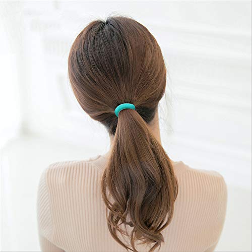 Ordenado 90pcs Girls No-damage Elastic HairBand Rope Tiny Ponytail Holder Mixed Colors Headband Accessories - Thumbnail 6