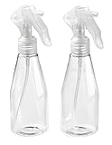 EasyLifeCare Refillable Mist Spray Bottle, Clear, 200ml, Pack of 2