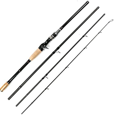 Sokoleder 4-Piece 7-Feet Casting Portable Baitcast Medium Heavy Fishing Rod Baitcaster Graphite Baitcasting 7’Length (Casting Rod)