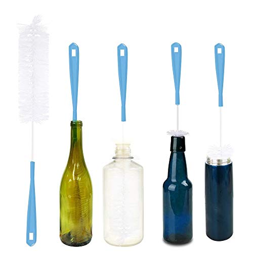 2 Pack Long Bottle Brushes, Bottle Cleaning Set Brush Cleaner for
