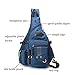 LAMMOK Large Sling Backpack, Sling Chest Bag Shoulder Crossbody Daypacks Fits 14.1-Inch Laptop for Travel Outdoor Men Women(blue)