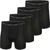 New Balance Men's Standard Mesh 5" No Fly Boxer Brief (4-Pack), Black/Black/Black/Black, Small