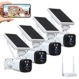 2K Solar Security Cameras Wireless Outdoor, 3MP