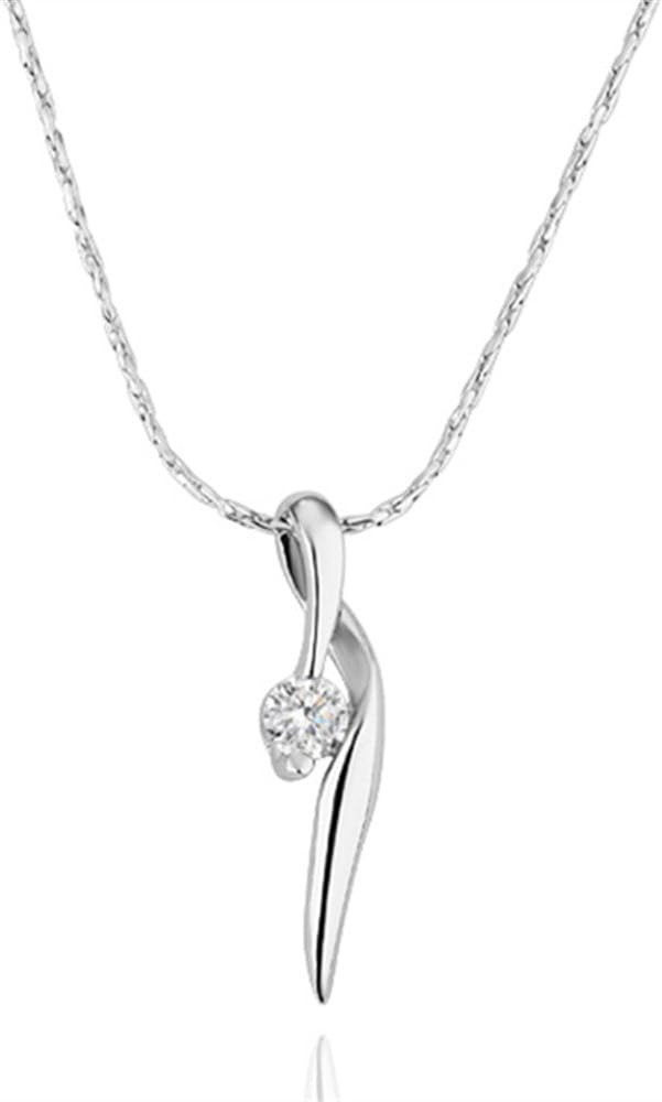 HOTSALEUK Charming Fashion Platinum Water Droplets Necklace Pendant Birthday Gift for Girl/Women