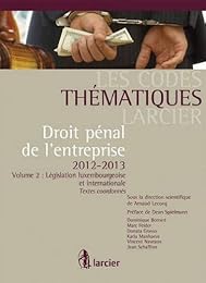 Droit pénal de l'entreprise, 2012-2013