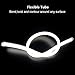 2Pcs 23 Inches LED Strip Tube Light, YANF Car Flexible Daytime Running Lights DRL Headlight Decorative Lamp Kit and Turn Signal Light - White