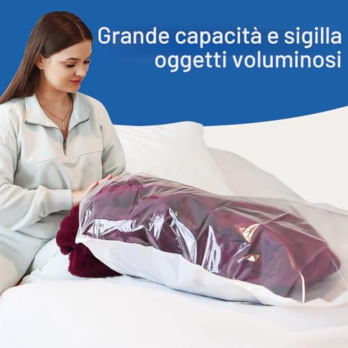 Vacbird Clothes Vacuum Bags with Electric Pump, Pack of 12 (4 Large, 4 Medium, 4 Small), Space-Saving Bags for Clothes, Blankets, Pillows, Travel, Sheets, Plush Toys