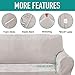 Rose Home Fashion RHF Velvet Stretch Armchair Slipcover, 1-piece Soft Chair Sofa Slipcover For Living room, Machine Washable Furniture Protector For Cats, Dogs, Best Stay On Couch Covers (Beige-Chair)