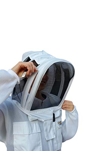 OZ ARMOUR Beekeeping Suit Ventilated Air Mesh with Fencing & Round Brim Hat (XXX-Large)