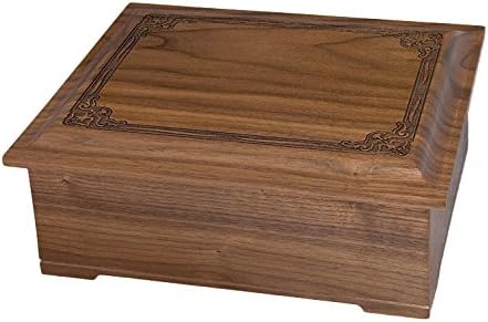 Wood Cremation Urn - Walnut Renaissance Companion