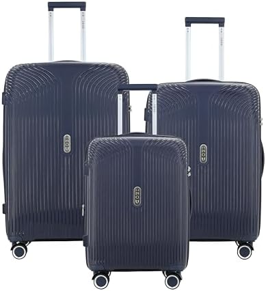 Amazon.com | Dejuno Tutin 3-Piece Hardside Spinner Luggage Set