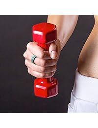 Clan-x 5 Pack Silicone Rings for Women, Braided SOFE Silicone Wedding Ring for Women, Sports Bands for Exercise, Lightweight &Stackable Rubber Ring