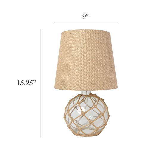 Elegant Designs LT1050-CLR Nautical Table Lamp, Clear
