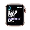 Apple Watch Series 6 GPS, 40mm Gold Aluminium Case with Pink Sand Sport Band - Regular