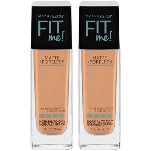 Maybelline New York Fit Me Matte + Poreless Liquid Foundation Makeup, Classic Beige, 2 Fluid Ounce