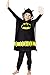 DC Comics 'Batman' Bat Logo Superhero Hooded Bath Beach Swim Poncho Towel, Black, 4-7