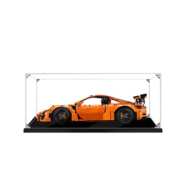 DAN DISCOUNTS Acryl Schaukasten Vitrine Display case Schaukasten Boxen für Lego Technic Porsche 911 GT3 RS 42056 (Ohne Lego Modell)