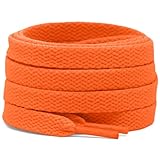 DELELE 2 Pair 63 inch Flat Shoe laces 5/16" Wide