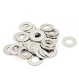 uxcell a15090700ux0175 30pcs 304 Stainless Steel M10x20mm Flat Spacer Washers (Pack of 30)