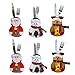 TINKSKY Kitchen Suit Silverware Holders Pockets Knifes Forks Bag Snowman Santa Claus Elk Christmas Party Decoration for Children 6pcs