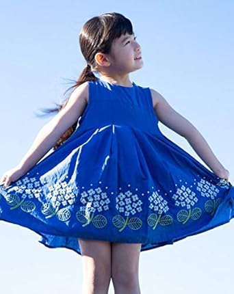 Amazon リトルエスティー あじさい刺繍 ワンピース キッズ 100 ブルー 70 ワンピース チュニック 通販 Amazon リトルエスティー あじさい刺繍 ワンピース キッズ 100 ブルー 70 ワンピース チュニック 通販