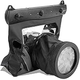 DSLR Camera Univeral Underwater Housing Case Pouch Bag,20-Meters Dving Case Bag Cover for and Other DSLR Cameras (Black)
