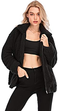 faux shearling shaggy oversized coat