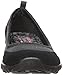 Skechers Sport Women's Savvy Radiant Wedge Pump,Black Mesh/Suede/Charcoal Trim,7 M US