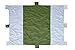 BISON OUTFITTERS Sand Escape Portable Compact Beach and Outdoor Blanket Largest, Made from Ripstop Parachute Nylon with 6 Sand Anchors, 1 Valuables Pocket and 1 Carry Pouch, Khaki