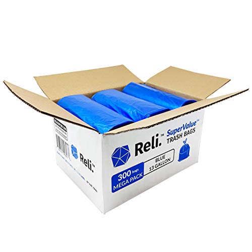Reli. SuperValue 13 Gallon Recycling Bags 300 Count Tall Kitchen