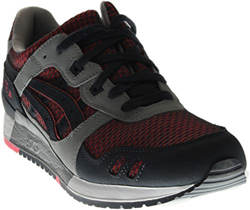 ASICS Mens Gel-Lyte III Running Sneaker Shoes, Medium Grey/Guava, US 10