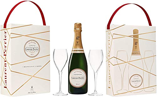 Laurent Perrier La Cuvee Brut + 2 Glasses Champagner 12% 0,75l Flasche – Bild 5