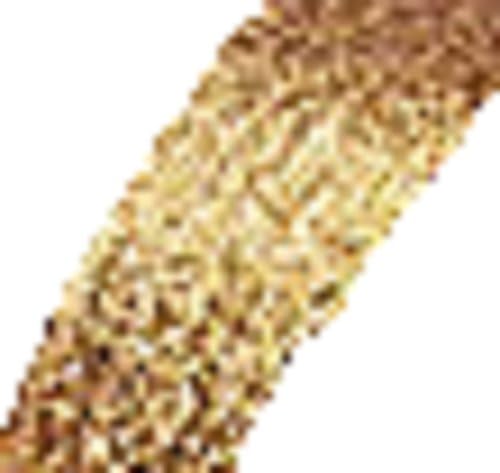 BEEKLEY BOWS 5/8" Narrow Wired Edge Metallic Glitter Lurex Christmas Craft Sewing Ribbon Trim, 5 Yards (Bright Gold)